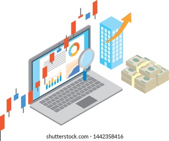 Image Illustration Of Stock Price Rise