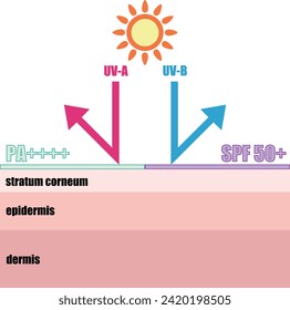 Bild-Illustration zum Schutz der Haut vor UV-Strahlen