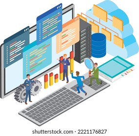 Image illustration of a system engineer