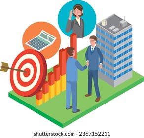 Image illustration of temporary employees and outsourcing