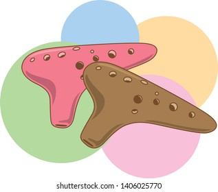 Image illustration that there are two pretty Ocarina