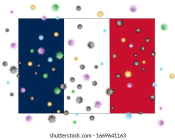 Image illustration that the virus spread to France.