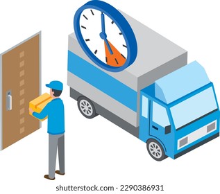 Image illustration of time-specified delivery