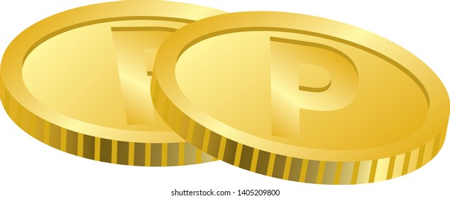 Image illustration of two coins