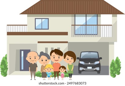 Image illustration of a two-family house