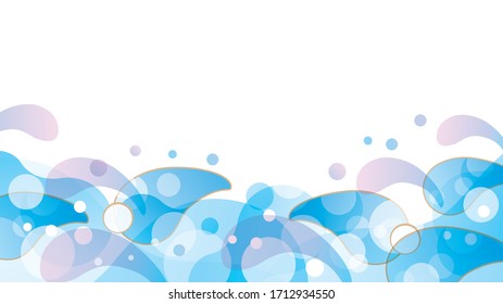 Es una imagen ilustrativa del agua con gotas