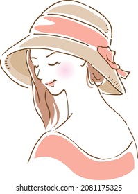 Image illustration woman wearing