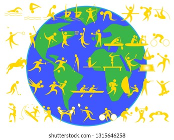 Image illustration of the world sports competition.