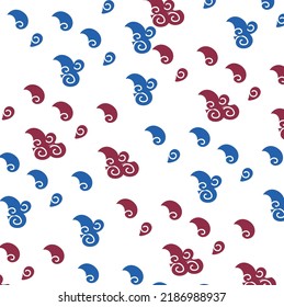 The image imitates clouds and the wind blowing them.