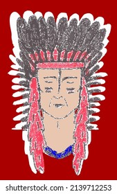 Image of Indian man wearing a plume