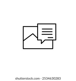 image information thin outline icon vector design good for web or mobile app