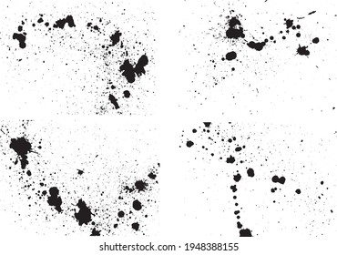 Imagen de la salpicadura de tinta escrita con tinta