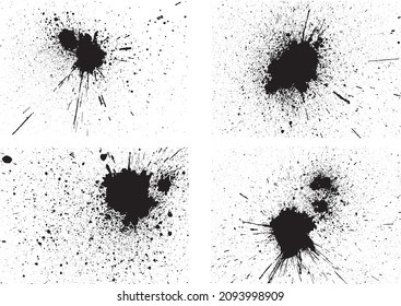 Image of ink splash written with ink