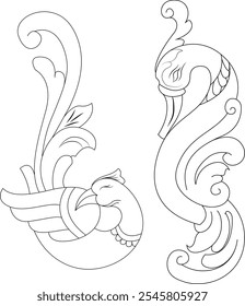an image inspired by ancient carvings on the island of Java