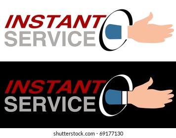 An image of a instant service message.