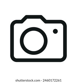 Image isolated icon, no image linear icon, no photo outline vector icon with editable stroke