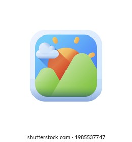 image  isolated on white background realistic vector illustration