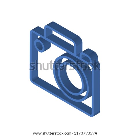 Image isometric left top view 3D icon