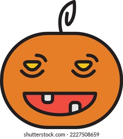 Image of jack o latern
 ,Halloween celebration picture illustration, can be applied as emoji, icon, character and other digital needs.
