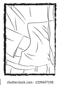 Imagen de un dibujo o ilustración de color vectorial de bolsillo de una chaqueta