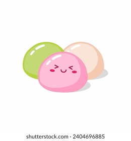Image of Japanese mochi cake that can be used as a logo