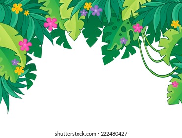 Image with jungle theme 3 - eps10 vector illustration.