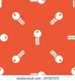 Image of key, repeated on orange background