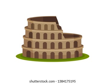 Image Kolezeem on a green meadow. Vector illustration.