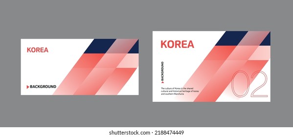 Imagen del vector de diseño gráfico de bandera coreana