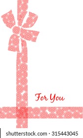 The image of lace ribbons