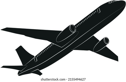 163,717 Airplane black Images, Stock Photos & Vectors | Shutterstock