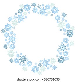 An Image Of A Large Snowflake Circle Pattern.