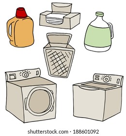 An image of  laundry set.