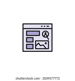 image layout website wireframe icon