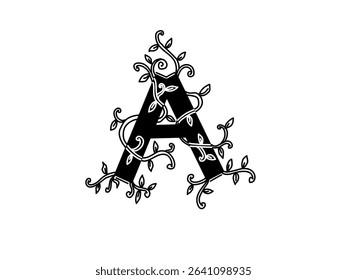 image of letter A icon with a nice shape suitable for cover logo or icon andmore

