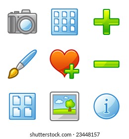 Image library web icons, alfa series