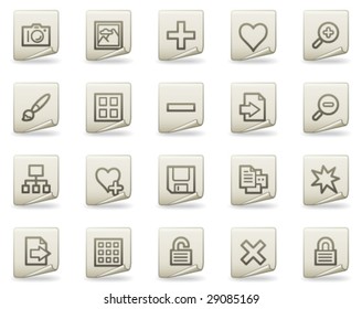 Image library web icons, document series