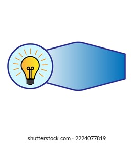 Image with light bulb. Business concept. Vector illustration. Stock image.
