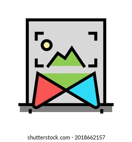image lighting color icon vector. image lighting sign. isolated symbol illustration