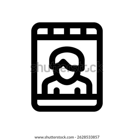 image line icon. Clean and minimalist vector icon for websites, mobile apps, presentations, and logos. Fully scalable and customizable for any project.