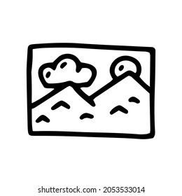 image line vector doodle simple icon design