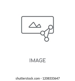 Image linear icon. Image concept stroke symbol design. Thin graphic elements vector illustration, outline pattern on a white background, eps 10.