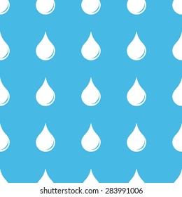 Image of liquid drop, repeated in straight lines on blue background