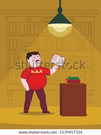 Image of a literature teacher 