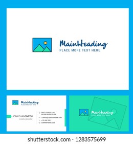 Image  Logo design with Tagline & Front and Back Busienss Card Template. Vector Creative Design