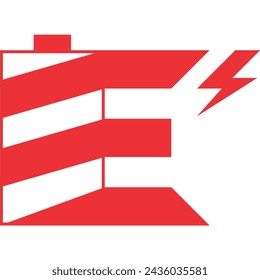 image of a logo idea for a combination of batteries and letters