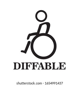 Image of logo markings for people with disabilities