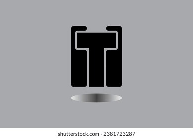 IMAGE AND LOGO IN RED AND BLACK. VECTOR TEMPLATE.