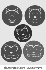 Image, logo, vector, dog, used in graphics