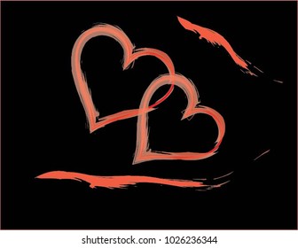 image of love abstract. illustration